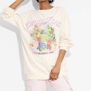 Women's Candy Land Graphic Sweatshirt - Ivory nwt